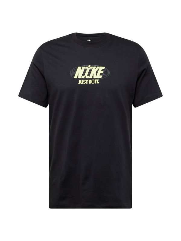 Nike Sportswear Nike Sportswear Majica  pastelno rumena / svetlo siva / črna