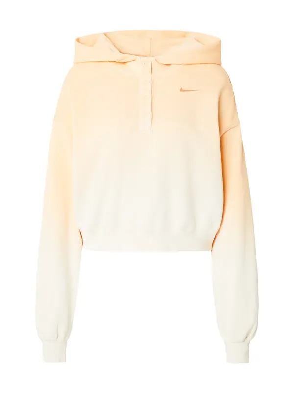 Nike Sportswear Nike Sportswear Majica 'PHNX FLC'  slonovina / oranžna / bela