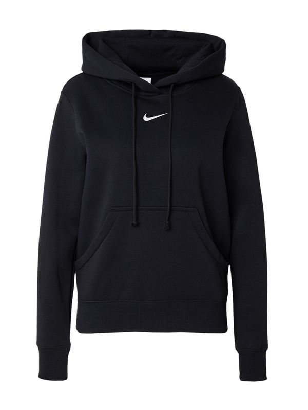 Nike Sportswear Nike Sportswear Majica 'Phoenix Fleece'  črna / bela