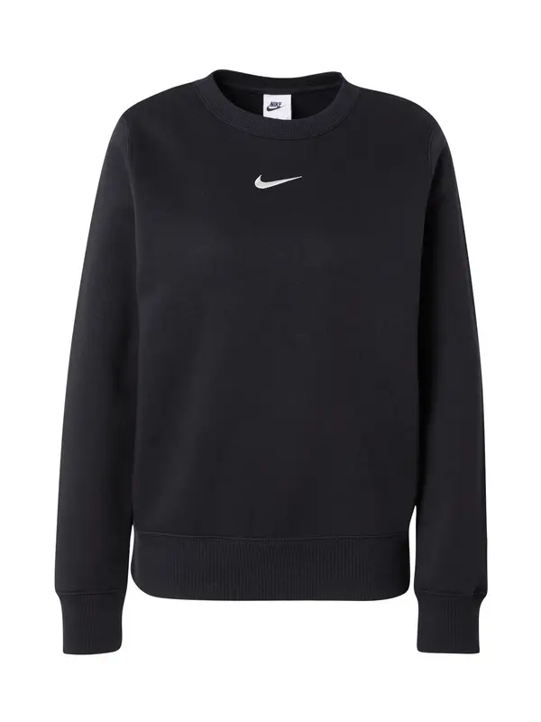 Nike Sportswear Nike Sportswear Majica 'Phoenix Fleece'  črna / bela