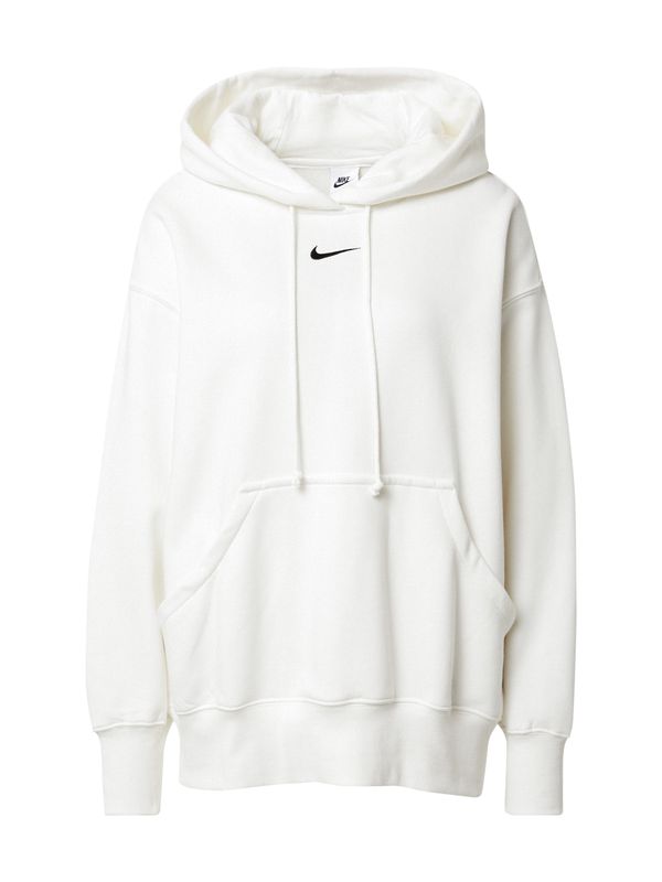 Nike Sportswear Nike Sportswear Majica 'Phoenix Fleece'  črna / bela