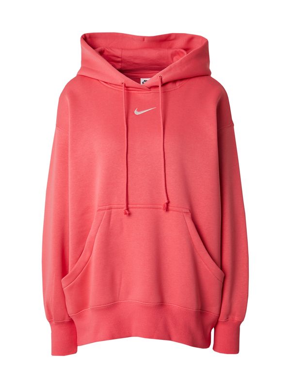 Nike Sportswear Nike Sportswear Majica 'PHOENIX FLEECE'  roza / bela