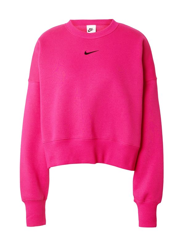 Nike Sportswear Nike Sportswear Majica 'Phoenix Fleece'  roza / črna