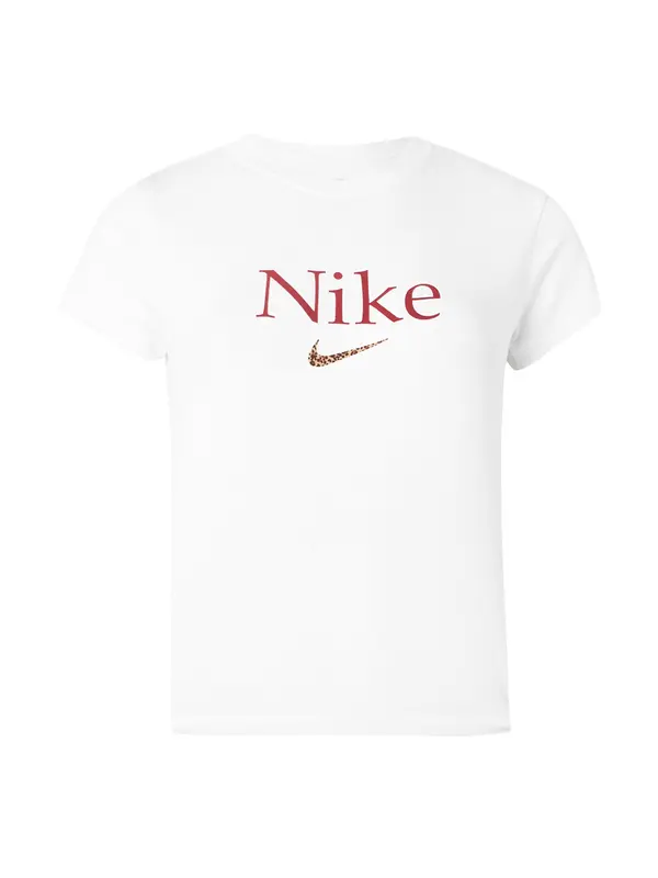 Nike Sportswear Nike Sportswear Majica  rjava / kapučino / češnjevo rdeča / bela