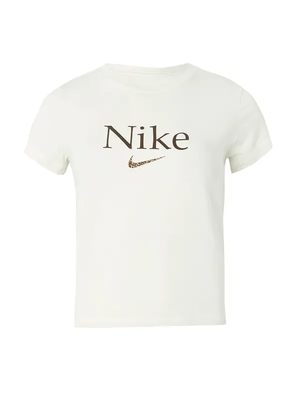 Nike Sportswear Nike Sportswear Majica  rjava / kapučino / naravno bela