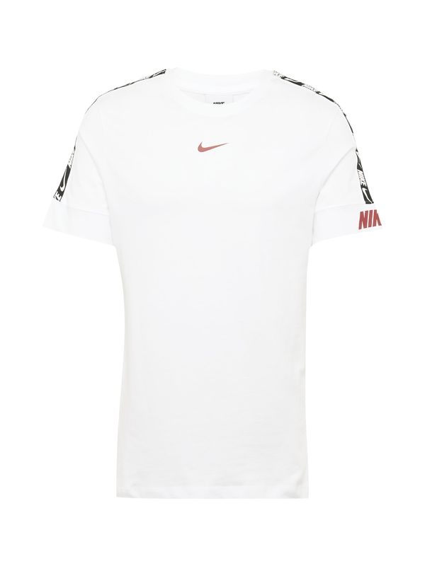 Nike Sportswear Nike Sportswear Majica  rubin rdeča / črna / bela