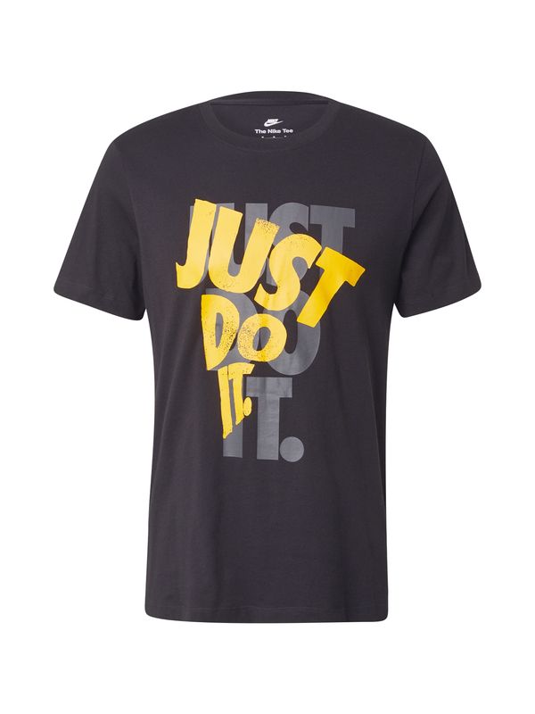 Nike Sportswear Nike Sportswear Majica  rumena / temno siva / črna