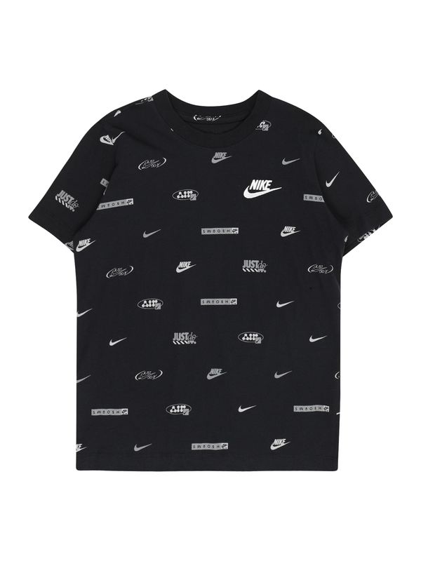 Nike Sportswear Nike Sportswear Majica  siva / črna / bela
