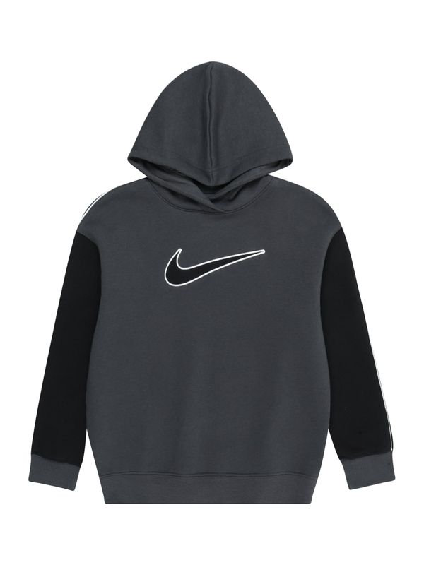 Nike Sportswear Nike Sportswear Majica  siva / črna / bela