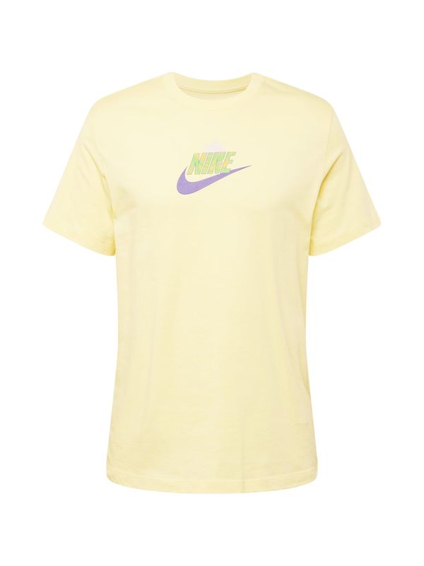 Nike Sportswear Nike Sportswear Majica 'SPRING BREAK SUN'  svetlo rumena / svetlo zelena / temno liila / oranžna