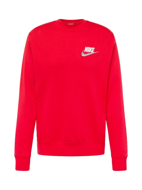 Nike Sportswear Nike Sportswear Majica  srebrno-siva / rdeča / bela