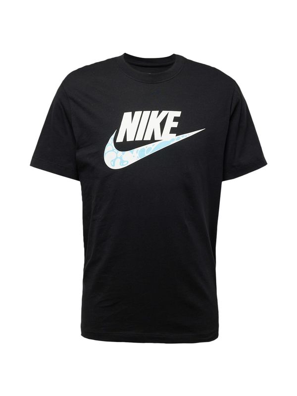 Nike Sportswear Nike Sportswear Majica  svetlo modra / črna / bela
