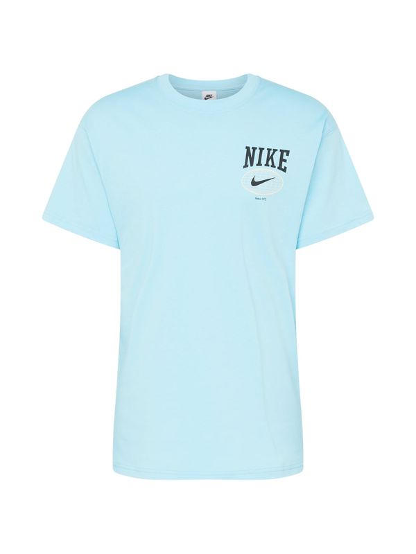 Nike Sportswear Nike Sportswear Majica  svetlo modra / črna