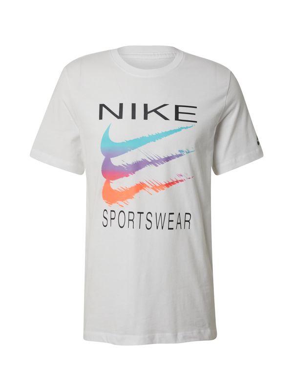 Nike Sportswear Nike Sportswear Majica  svetlo modra / siva / oranžna / črna