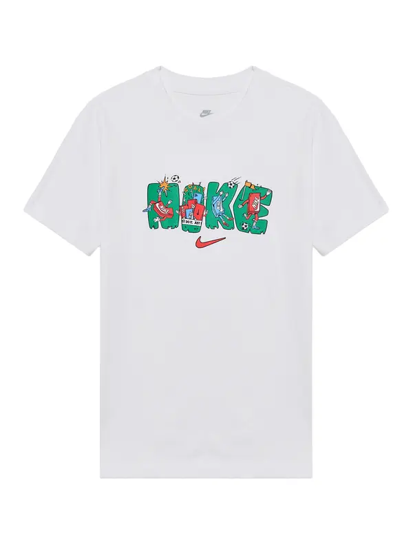 Nike Sportswear Nike Sportswear Majica  svetlo modra / smaragd / svetlo rdeča / bela