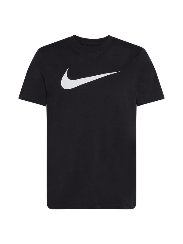 Nike Sportswear Nike Sportswear Majica 'Swoosh'  črna / bela