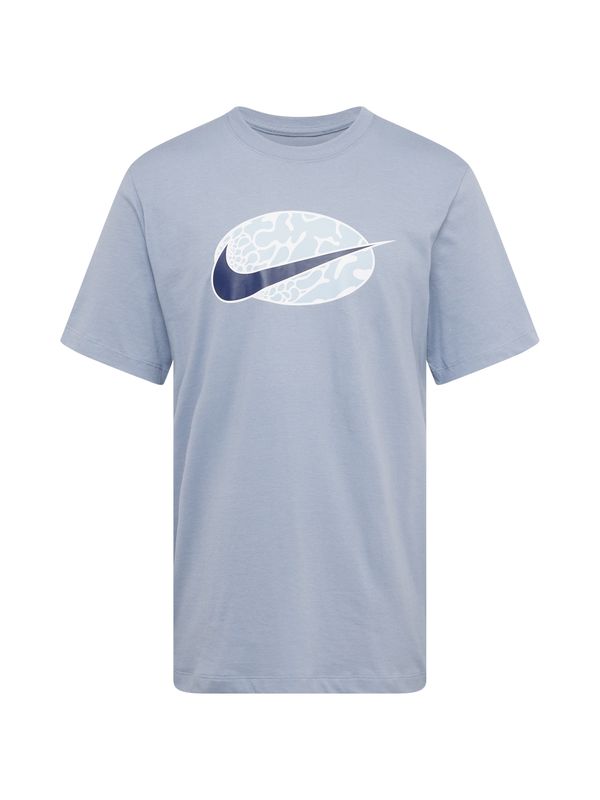 Nike Sportswear Nike Sportswear Majica 'SWOOSH'  marine / dimno modra / svetlo modra / bela