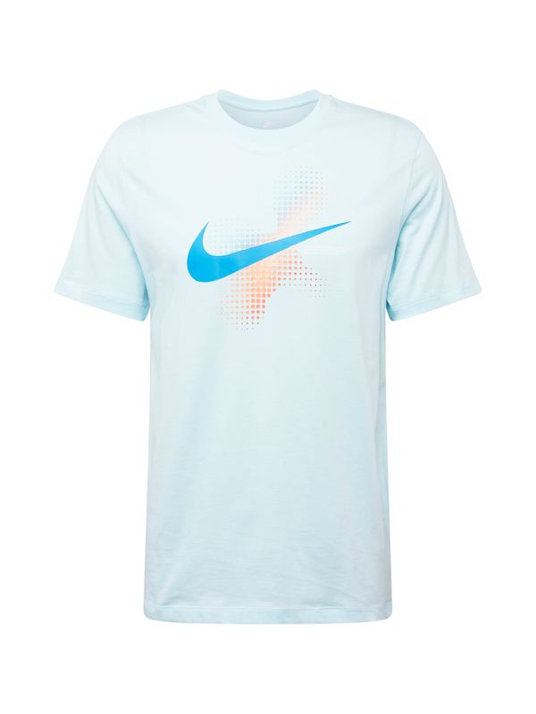 Nike Sportswear Nike Sportswear Majica 'SWOOSH'  modra / svetlo modra / oranžna
