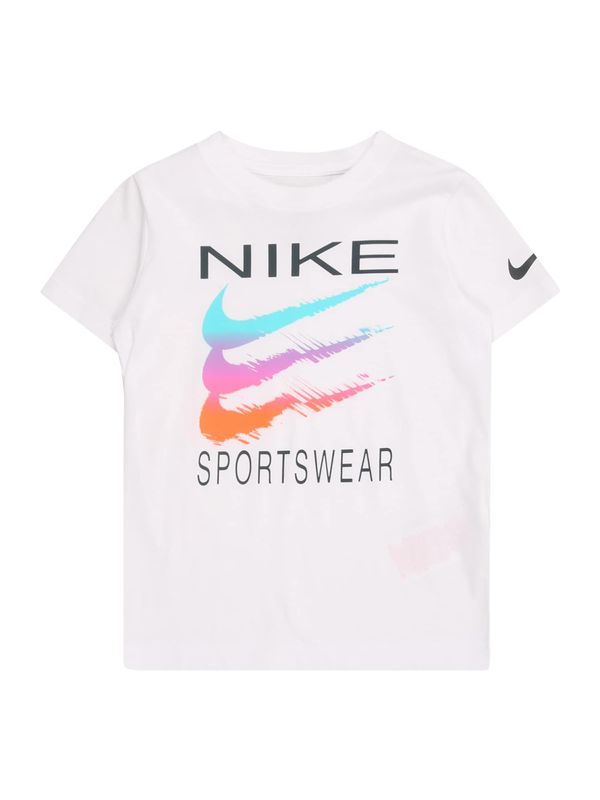 Nike Sportswear Nike Sportswear Majica 'SWOOSH'  neonsko modra / jastog / črna / bela