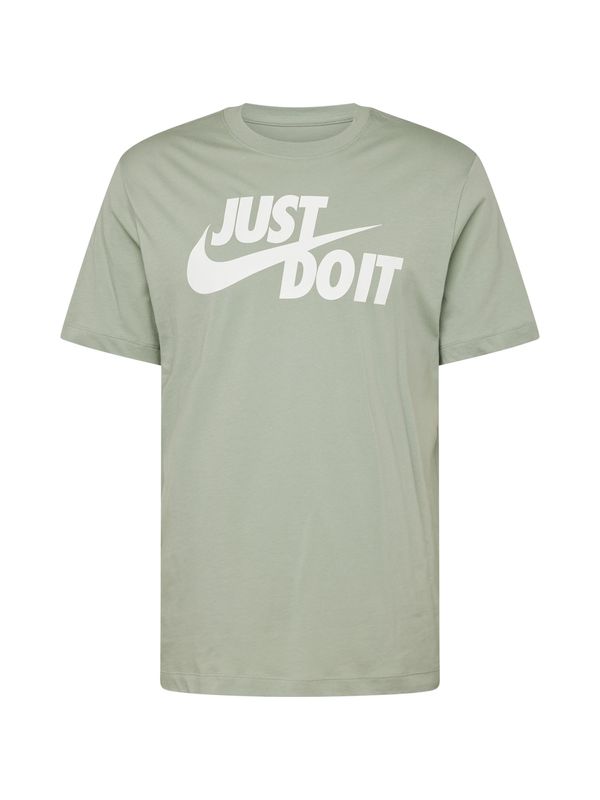 Nike Sportswear Nike Sportswear Majica 'Swoosh'  pastelno zelena / bela