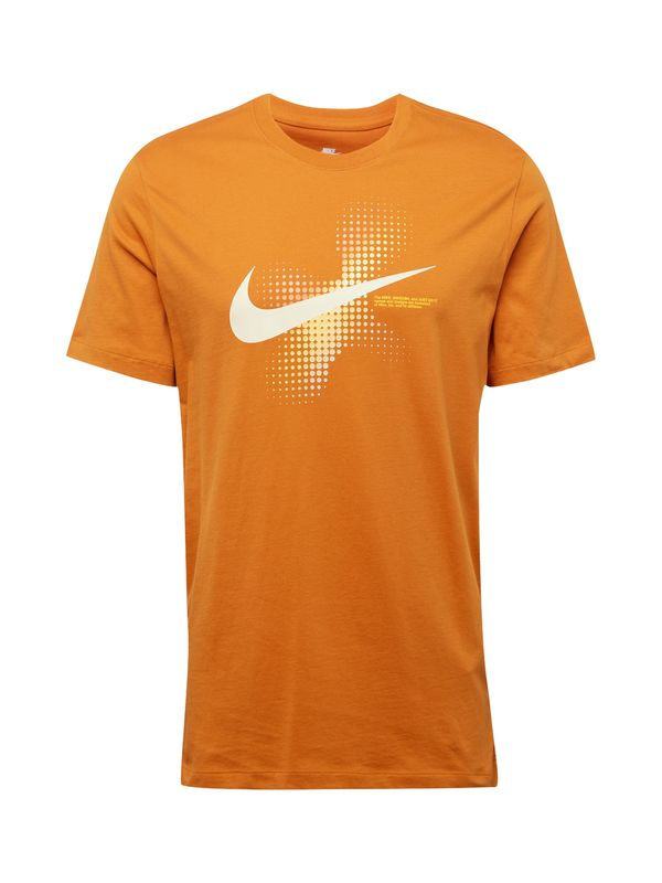 Nike Sportswear Nike Sportswear Majica 'SWOOSH'  pesek / svetlo rumena / oranžna