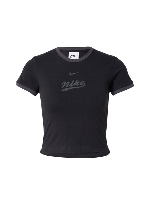 Nike Sportswear Nike Sportswear Majica  temno siva / črna