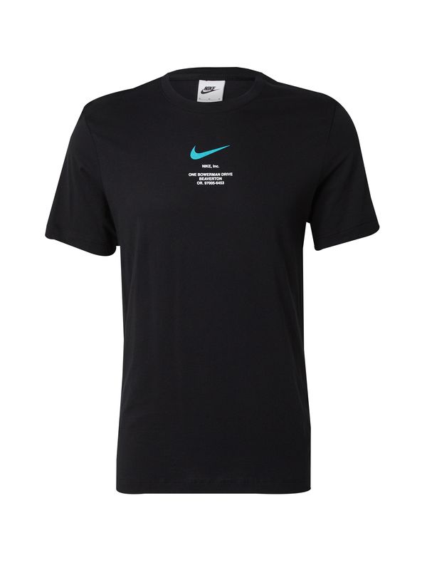 Nike Sportswear Nike Sportswear Majica  turkizna / črna / bela