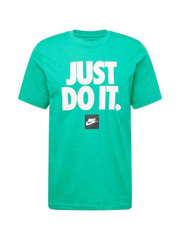 Nike Sportswear Nike Sportswear Majica  zelena / črna / off-bela