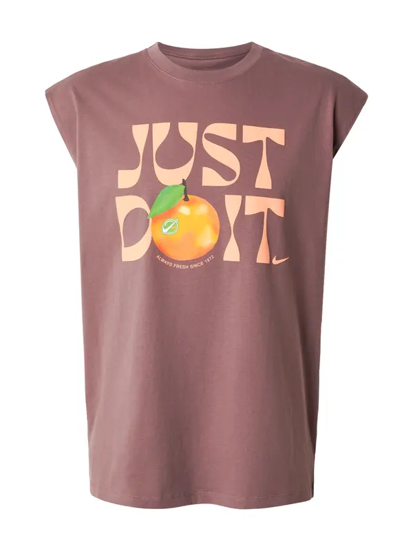 Nike Sportswear Nike Sportswear Majica  zelena / oranžna / marelica / staro roza