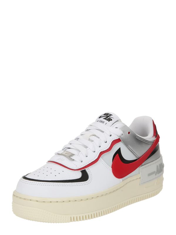 Nike Sportswear Nike Sportswear Nizke superge 'AF1 SHADOW'  rdeča / črna / srebrna / bela