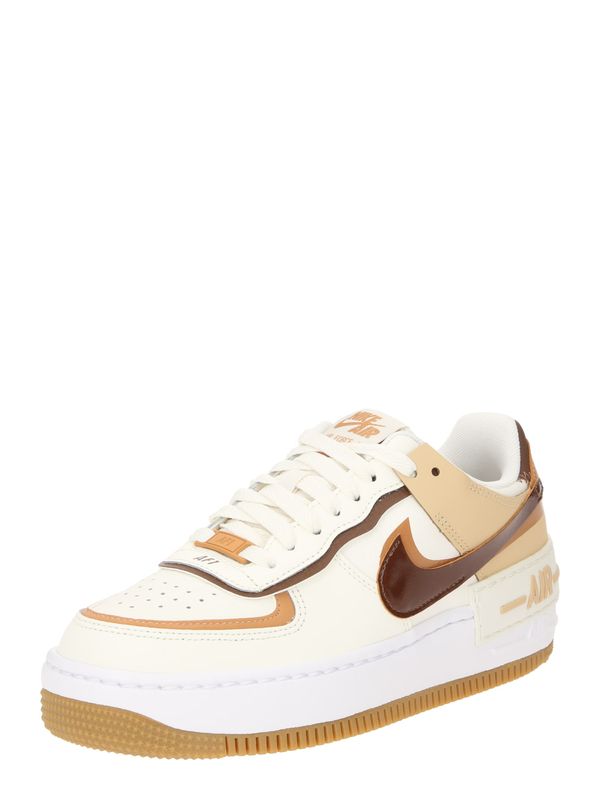 Nike Sportswear Nike Sportswear Nizke superge 'AF1 SHADOW'  slonovina / karamel / mokka / temno rjava