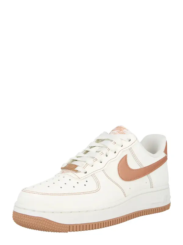 Nike Sportswear Nike Sportswear Nizke superge 'AIR FORCE 1 '07'  ecru / rjava