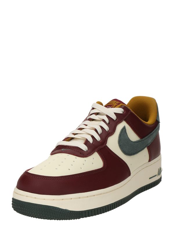 Nike Sportswear Nike Sportswear Nizke superge 'AIR FORCE 1 '07 Lv8'  temno zelena / temno rdeča / off-bela