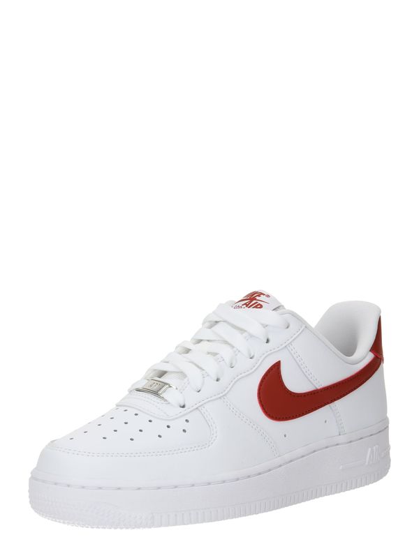 Nike Sportswear Nike Sportswear Nizke superge 'Air Force 1 07'  rdeča / bela