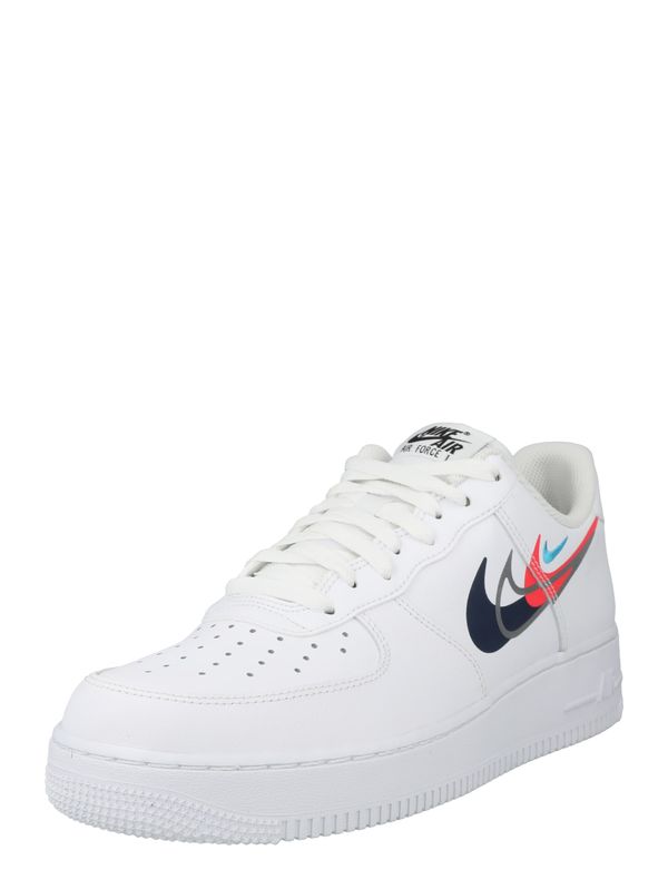 Nike Sportswear Nike Sportswear Nizke superge 'AIR FORCE 1 07'  svetlo modra / rdeča / črna / bela