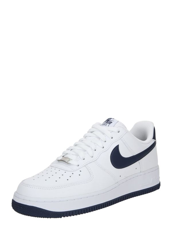 Nike Sportswear Nike Sportswear Nizke superge 'Air Force 1 '07'  temno modra / bela