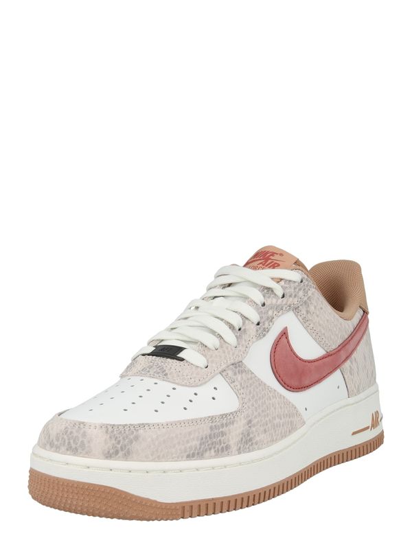 Nike Sportswear Nike Sportswear Nizke superge 'AIR FORCE 1'  bež / bazaltno siva / burgund / bela