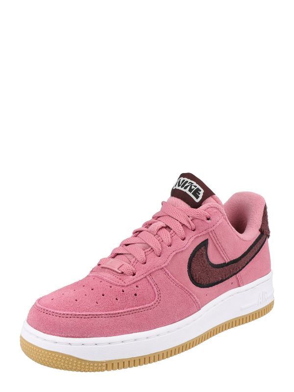 Nike Sportswear Nike Sportswear Nizke superge 'Air Force 1'  rjava / svetlo roza / črna