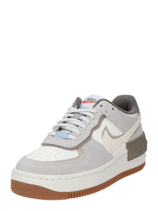 Nike Sportswear Nike Sportswear Nizke superge 'Air Force 1 Shadow'  svetlo bež / siva / zelena / bela