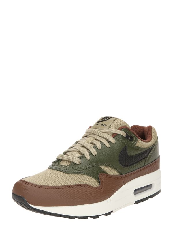 Nike Sportswear Nike Sportswear Nizke superge 'AIR MAX 1 ESS PRM'  rjava / kaki / oliva / črna