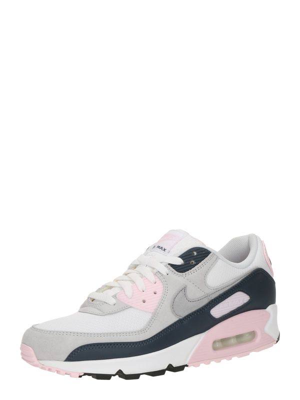 Nike Sportswear Nike Sportswear Nizke superge 'AIR MAX 90'  bazaltno siva / svetlo siva / roza / bela