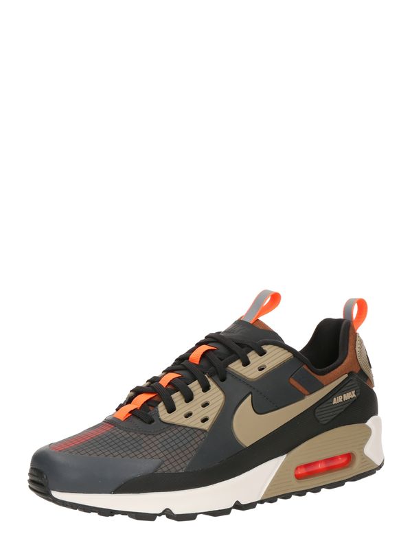 Nike Sportswear Nike Sportswear Nizke superge 'AIR MAX 90 DRIFT'  temno bež / konjak / temno siva / neonsko oranžna