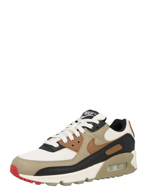 Nike Sportswear Nike Sportswear Nizke superge 'Air Max 90'  rjava / temno siva / črna / bela