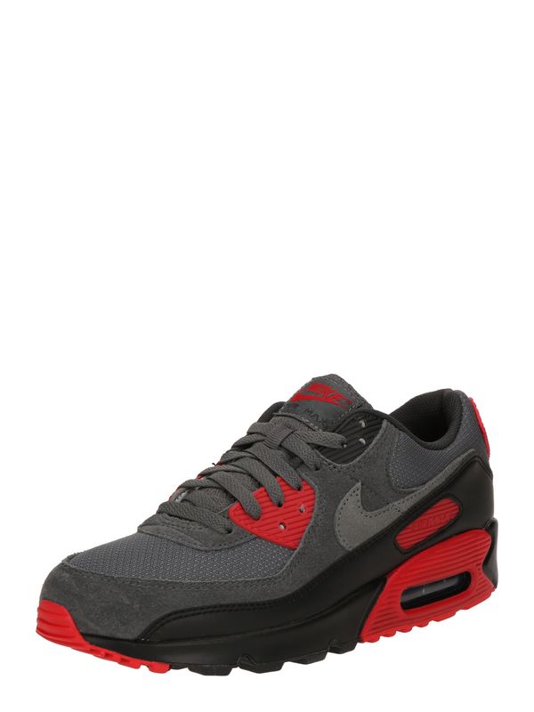 Nike Sportswear Nike Sportswear Nizke superge 'AIR MAX 90'  siva / rdeča / črna