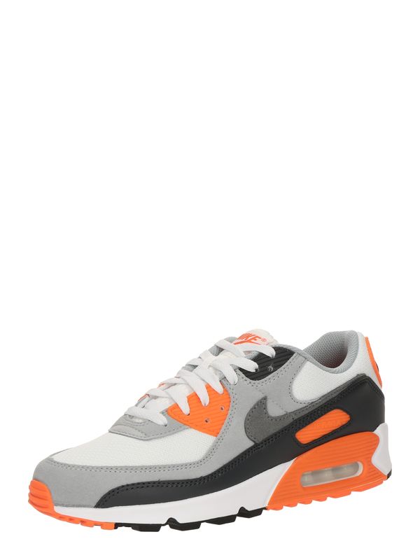 Nike Sportswear Nike Sportswear Nizke superge 'AIR MAX 90'  siva / temno siva / oranžna / bela