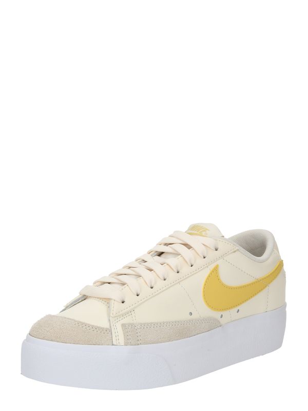 Nike Sportswear Nike Sportswear Nizke superge 'Blazer'  slonovina / temno bež / rumena