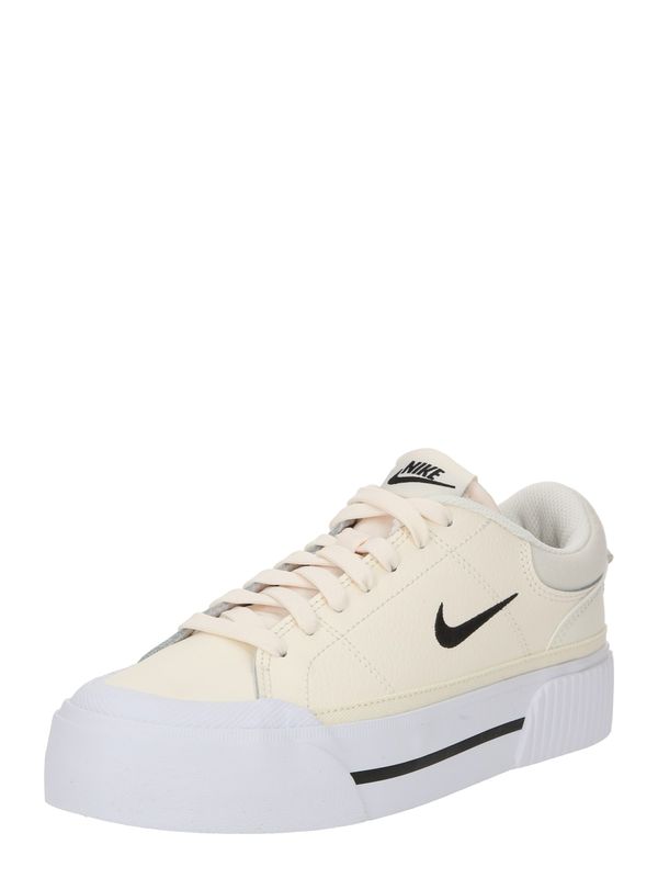 Nike Sportswear Nike Sportswear Nizke superge 'Court Legacy Lift'  črna / volneno bela