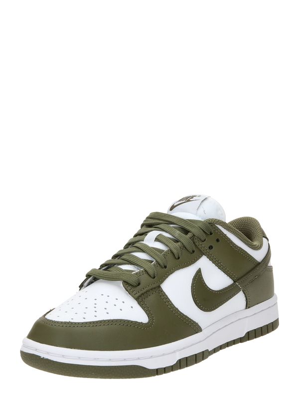 Nike Sportswear Nike Sportswear Nizke superge 'Dunk'  oliva / bela