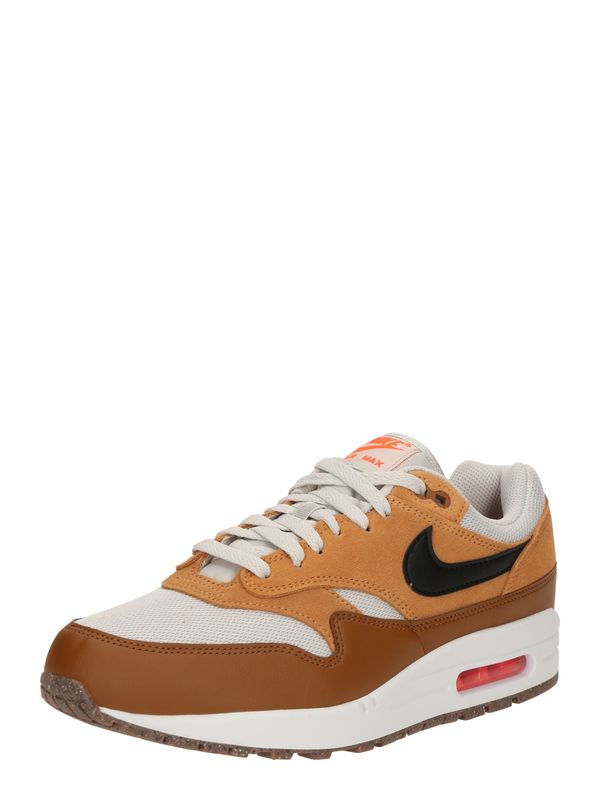 Nike Sportswear Nike Sportswear Nizke superge 'NIKE AIR MAX 1 ESS'  sepija / umbra / črna / off-bela