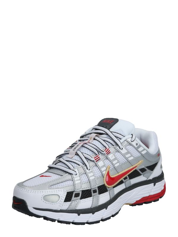 Nike Sportswear Nike Sportswear Nizke superge 'P-6000'  rdeča / črna / srebrna / bela